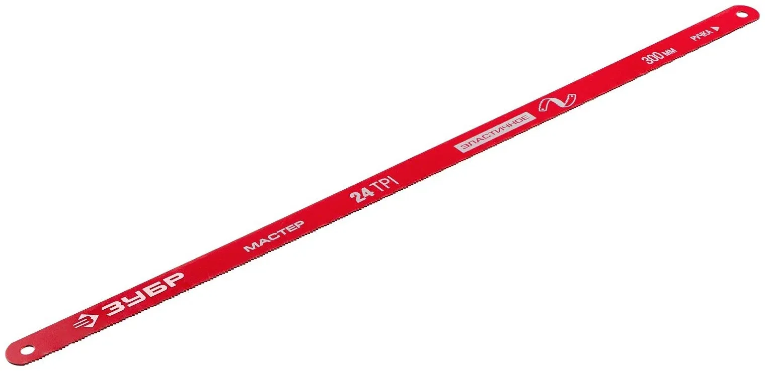 Полотно по металлу 300 мм 24 TPI ЗУБР Мастер-24 15853-24-1, сталь У10 - фото